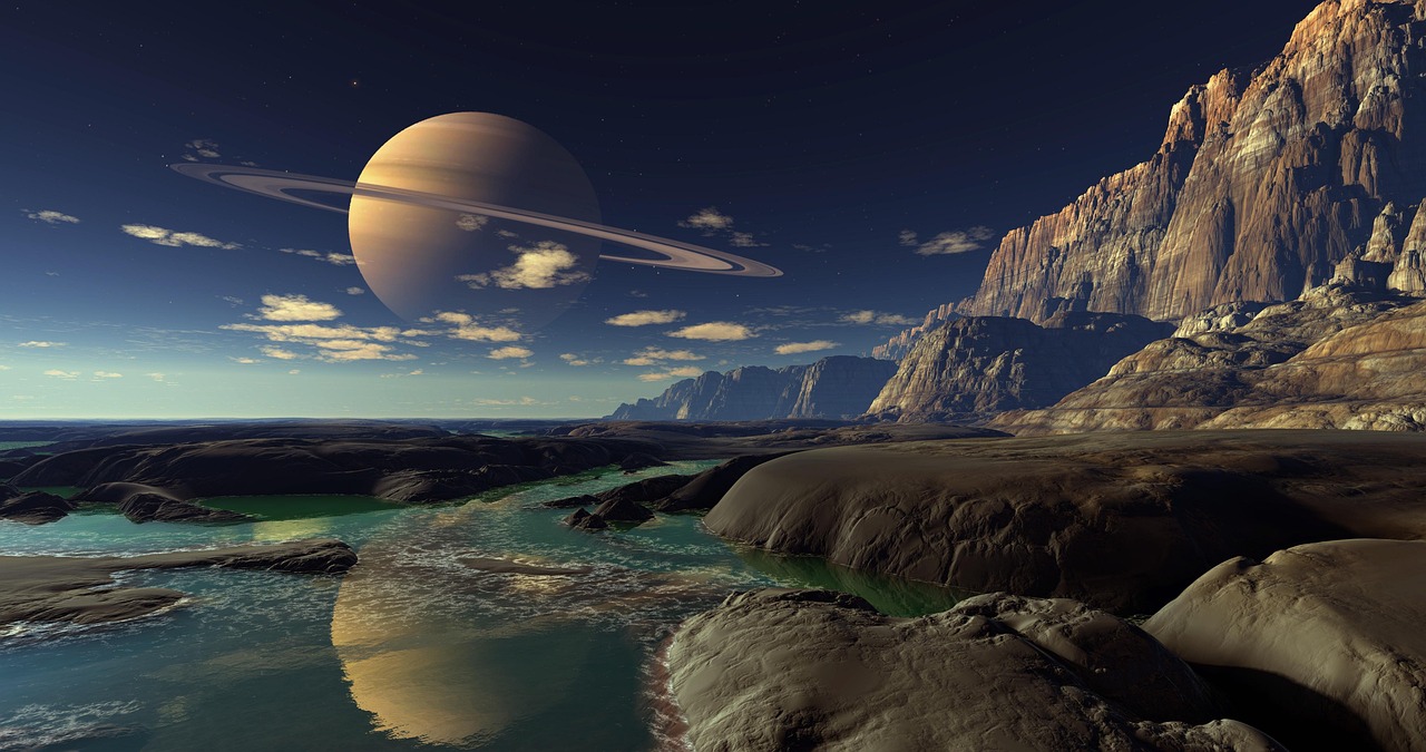 Saturn mit Neptun